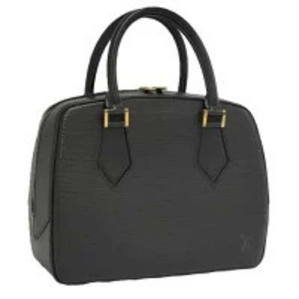 LOUIS VUITTON Sablon Handbag Epi Leather Noir Black